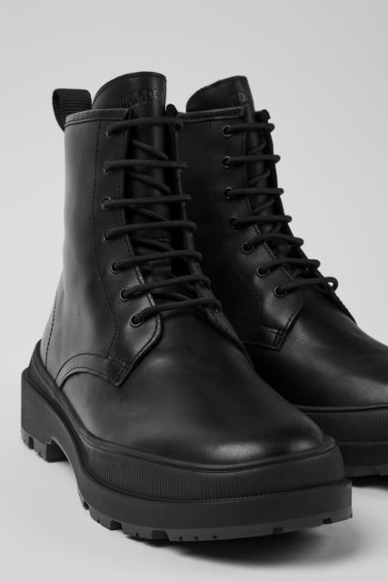Dizaino Brutus Trek Gore-tex Juodi Odiniai Suvarstomi Kulkšnies Batai Moterims Kemperiui