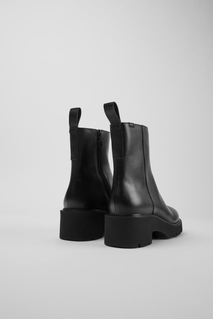 Kemperis Milah Gore-tex Juodi Odiniai Batai Su Užtrauktuku Moterims Naujokai