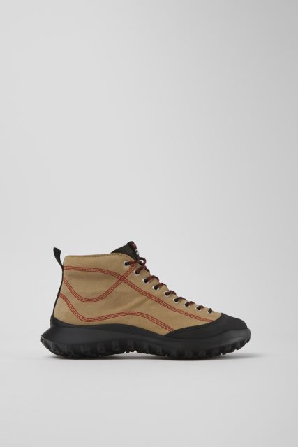 Kemperio Dizaino Crclr Gore-tex Smėlio Spalvos Nubuko Ir Tekstiliniai Sportbačiai Moterims