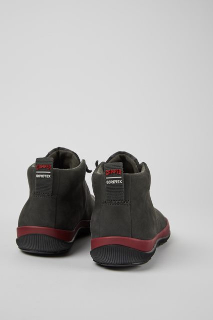 Išskirtiniai Camper Peu Pista Gore-tex Pilki Ir Juodi Odiniai Sportbačiai Moterims