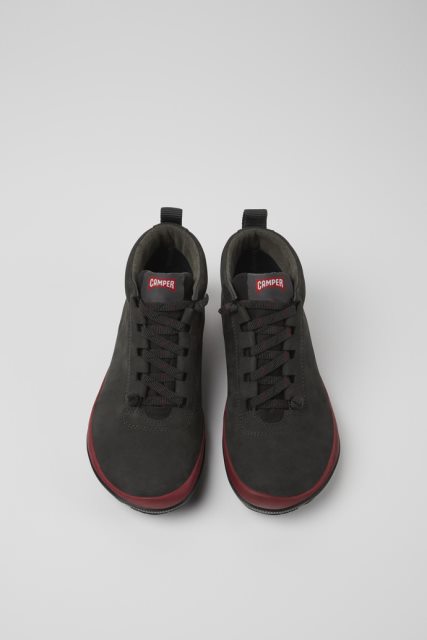 Išskirtiniai Camper Peu Pista Gore-tex Pilki Ir Juodi Odiniai Sportbačiai Moterims