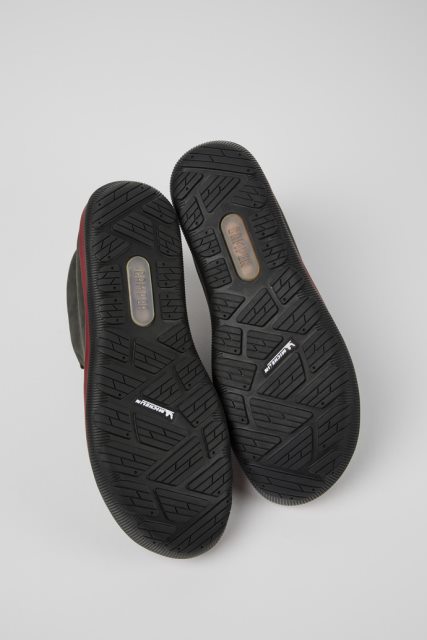 Išskirtiniai Camper Peu Pista Gore-tex Pilki Ir Juodi Odiniai Sportbačiai Moterims