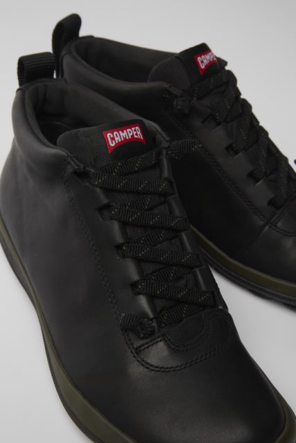 Peu Pista Gore-tex Juodi Odiniai Sportbačiai Moterims Išskirtinis Kemperis