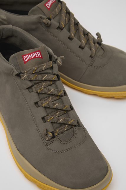 Kemperio Dizaino Peu Pista Gore-tex Rudi Pilki Odiniai Sportbačiai Moterims