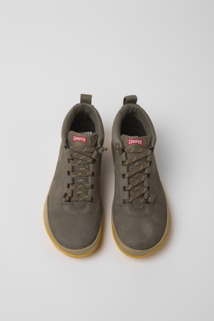 Kemperio Dizaino Peu Pista Gore-tex Rudi Pilki Odiniai Sportbačiai Moterims