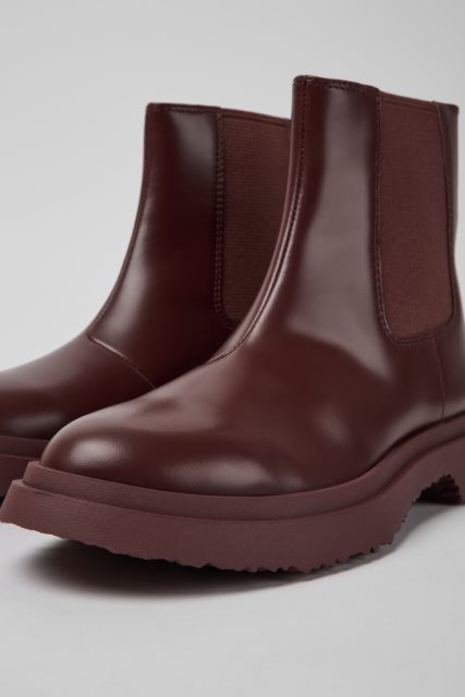 Kemperio Dizaino Walden Bordo Spalvos Odiniai Batai Moterims