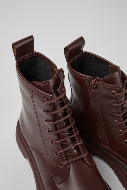 Camper Walden Bordo Spalvos Odiniai Batai Moterims Naujokai