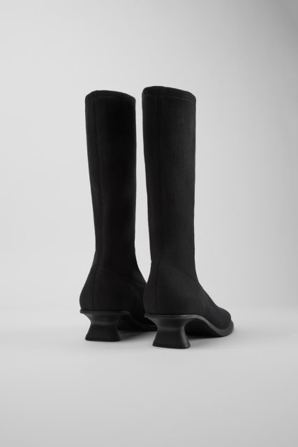 Kemperio Dizaino Dina Black Tencel™ Lyocell Aukšti Batai