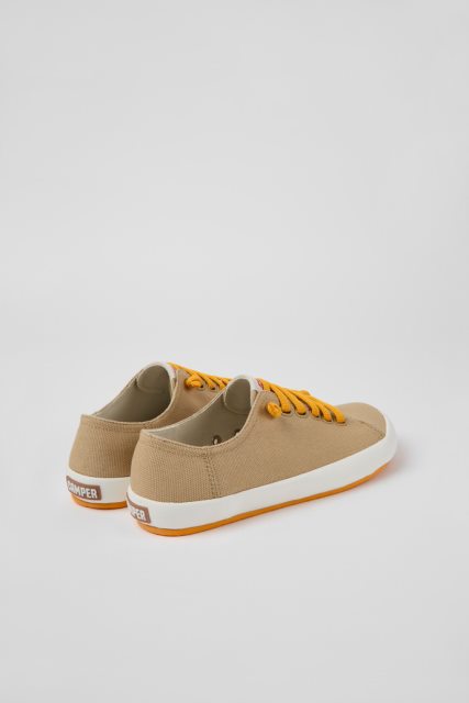 Išskirtiniai Camper Peu Rambla Beige Tekstiliniai Sportbačiai Moterims