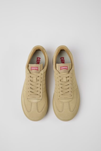 Kemperio Dizaino Pelotas Xlite Beige Nubuko Sportbačiai Moterims