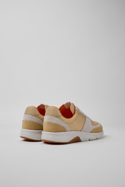 Išskirtiniai Camper Drift Beige Balti Ir Rudi Sportbačiai Moterims