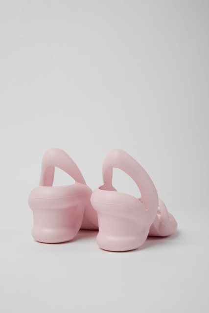 Dizaino Kobarah Pastelinės Rožinės Spalvos Unisex Sandalai