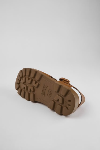 Dizaino Brutus Sandal Rudos Odinės Basutės Vyrams Kemperiui