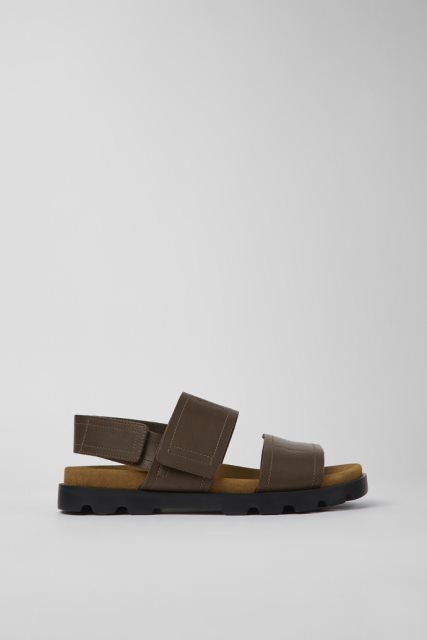 Brutus Sandal Rudos Odinės Basutės Vyrams Kemperio Naujienos