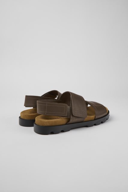 Brutus Sandal Rudos Odinės Basutės Vyrams Kemperio Naujienos