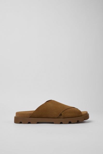 Dizaino Brutus Sandal Rudos Nubuko Basutės Vyrams Kemperiui