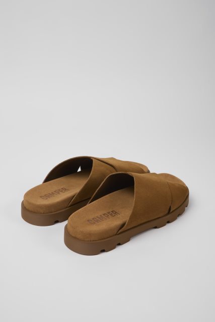 Dizaino Brutus Sandal Rudos Nubuko Basutės Vyrams Kemperiui