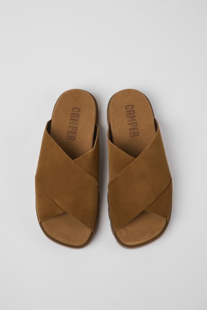 Dizaino Brutus Sandal Rudos Nubuko Basutės Vyrams Kemperiui