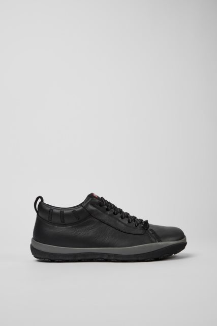 Kemperio Dizaino Peu Pista Gore-tex Juodi Odiniai Batai Vyrams