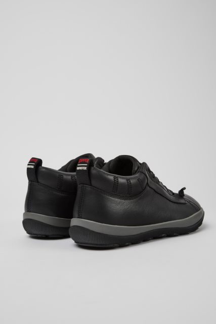 Kemperio Dizaino Peu Pista Gore-tex Juodi Odiniai Batai Vyrams