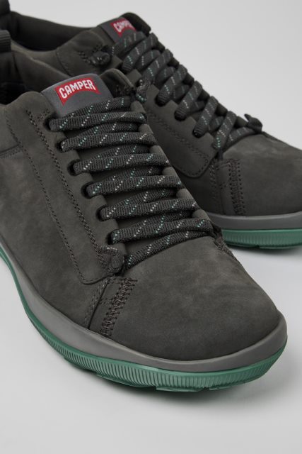 Kemperio Dizaino Peu Pista Gore-tex Pilki Nubuko Batai Vyrams