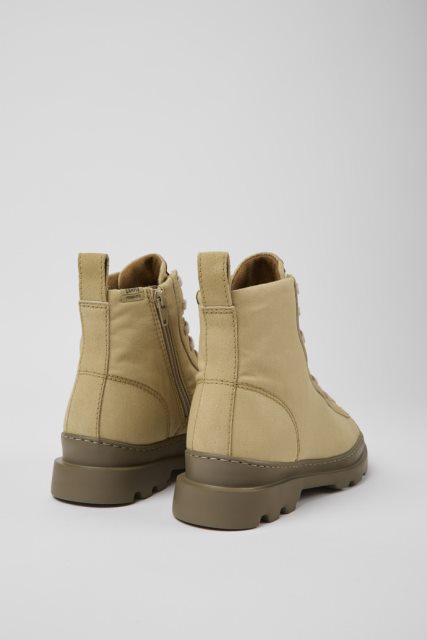 Camper Brutus Beige Tekstiliniai Ir Nubuko Batai Vyrams Naujokai