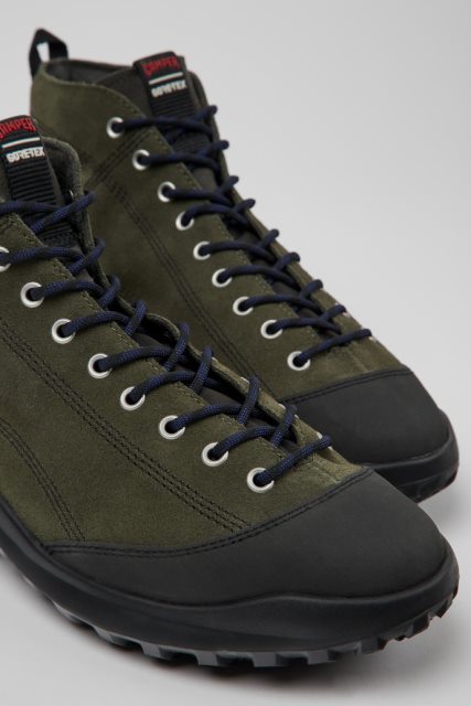Išskirtiniai Kemperių Crclr Gore-tex žalios Spalvos Nubuko Ir Tekstiliniai Aulinukai Vyrams