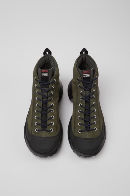 Išskirtiniai Kemperių Crclr Gore-tex žalios Spalvos Nubuko Ir Tekstiliniai Aulinukai Vyrams