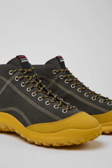 Dizaino Crclr Gore-tex Pilkos Ir Geltonos Spalvos Nubuko Auliniai Vyriški Kemperiai