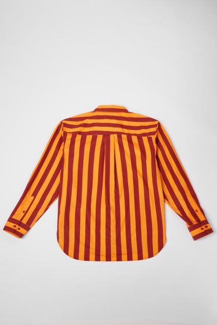 Kemperio Marškinėliai Bordo Ir Oranžinės Spalvos Dryžuoti Unisex Marškiniai Naujiena