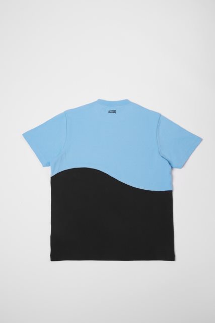 Kemperio Dizaino Marškinėliai Mėlyni Ir Juodi Unisex Marškinėliai