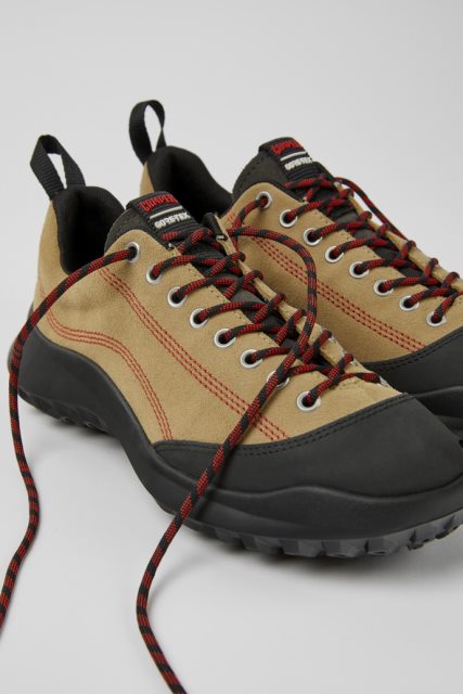Camper Crclr Gore-tex Smėlio Spalvos Nubuko Ir Tekstiliniai Sportbačiai Moterims Naujokai