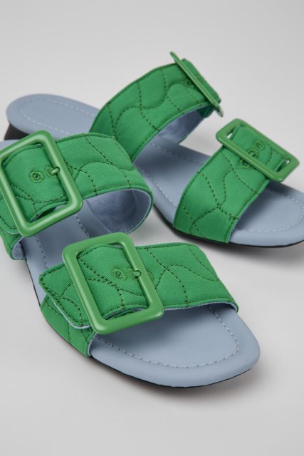 Kemperio Dizaino Casi Myra Green Perdirbti Naminiai Sandalai Moterims