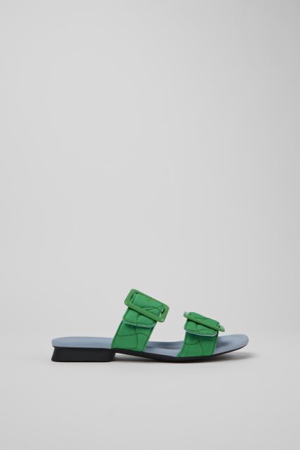 Kemperio Dizaino Casi Myra Green Perdirbti Naminiai Sandalai Moterims