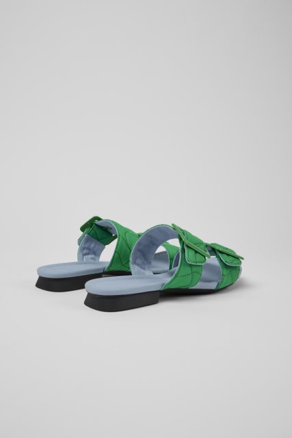Kemperio Dizaino Casi Myra Green Perdirbti Naminiai Sandalai Moterims
