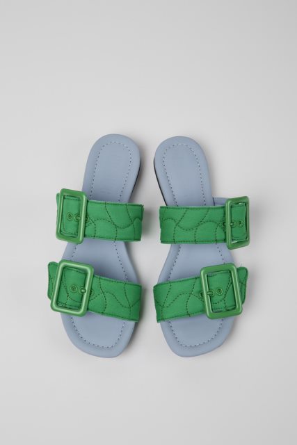 Kemperio Dizaino Casi Myra Green Perdirbti Naminiai Sandalai Moterims