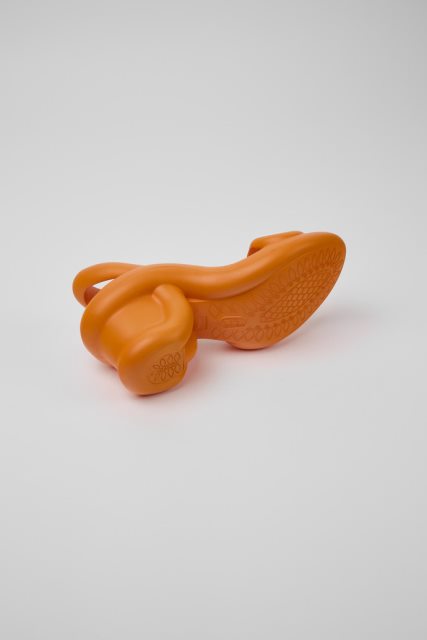 Kemperio Dizaino Kobarah Oranžinės Unisex Sandalai