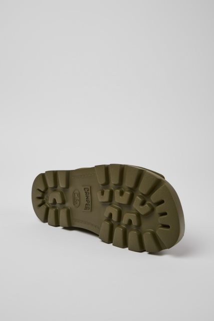 Camper Brutus Sandal Green Perdirbtos Medvilnės Basutės Vyrams Naujokai