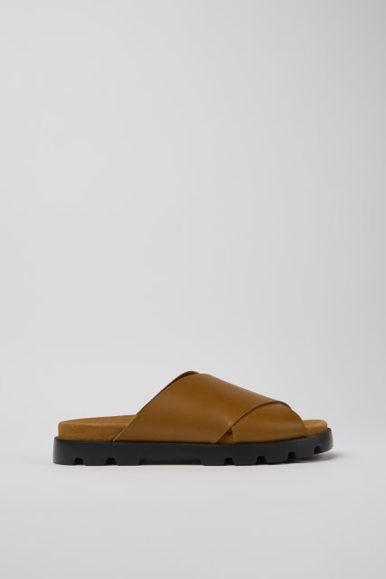 Camper Brutus Sandal Rudos Odinės Basutės Vyrams Naujokai