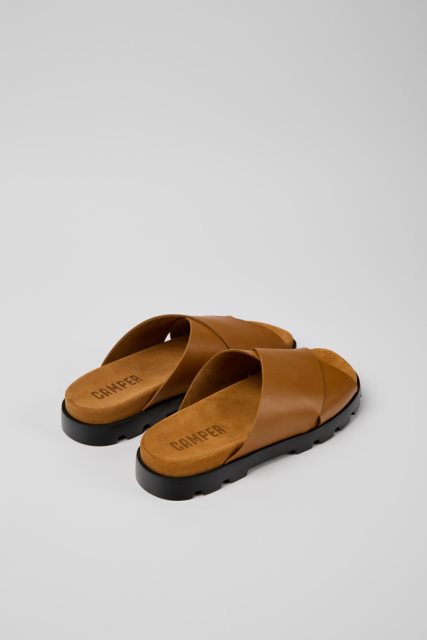 Camper Brutus Sandal Rudos Odinės Basutės Vyrams Naujokai