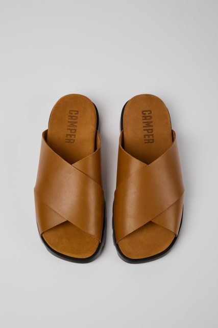 Camper Brutus Sandal Rudos Odinės Basutės Vyrams Naujokai