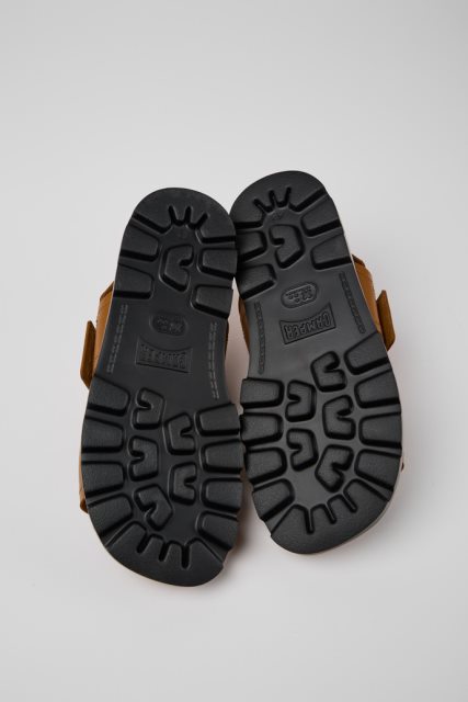 Brutus Sandal Rudos Odinės Basutės Vyrams Išskirtinis Kemperis