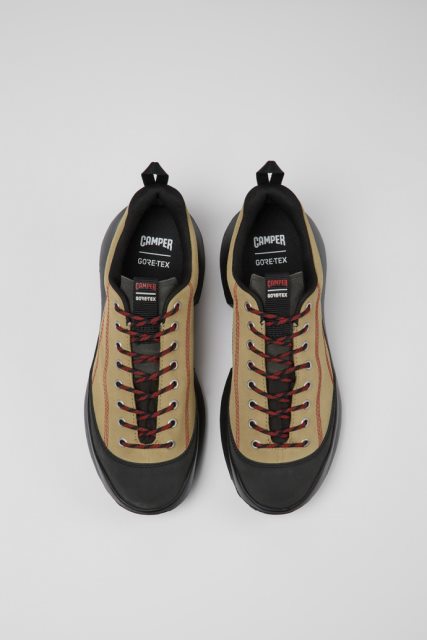 Išskirtiniai Kemperių Crclr Gore-tex Smėlio Spalvos Nubuko Ir Tekstiliniai Sportbačiai Vyrams